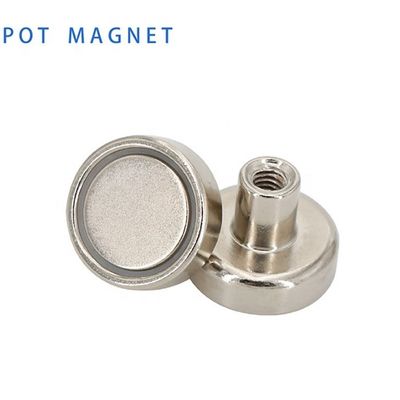 Samengesteld materiaal Ronde NdFeB magneet Neodymium pot magneet D60mm met 160 kg kracht