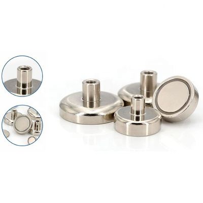 Samengesteld materiaal Ronde NdFeB magneet Neodymium pot magneet D60mm met 160 kg kracht