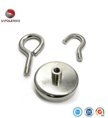 Samengesteld materiaal Ronde NdFeB magneet Neodymium pot magneet D60mm met 160 kg kracht