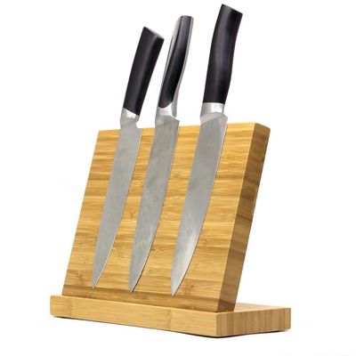 ISO9001 2000 System Natuurlijke bamboe hout Magnetische mes blokhouder Op maat gemaakt ontwerp