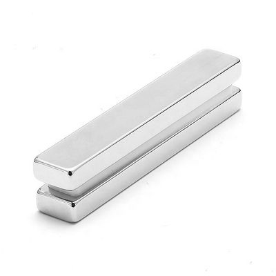 Nickel gecoate F50x10x5mm N48 zware zeldzame aard neodymiumstaafmagneet voor industriële doeleinden