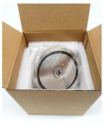 A3 staal NdFeB magneet 148 LBS 67 KG Trekkracht D48mm Zeldzame aarde POT magneet met oogbout