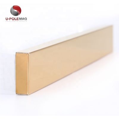 Buitenruimte ruimte release Gouden kleur Titanium Magnetische mesbalk 400x45x15mm Grootte