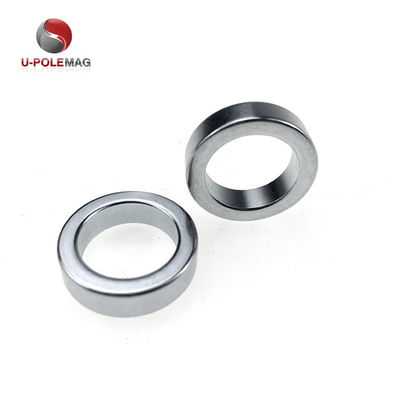 Goud gecoate neodymium radial gemagnetiseerde grote ringmagneet voor industriële toepassingen