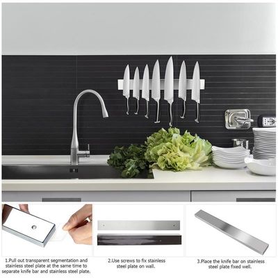 16" roestvrij keukengereedschap Wandmagnetische organisator Ideaal voor keuken Wand Rack opslag