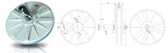 Gepersonaliseerde 1kw windturbine met een eigen permanente magneetgenerator