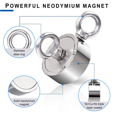 Supersterke Neodymiummagneetvisserijkit met 2000 lbs trekkracht en precieze tolerantie
