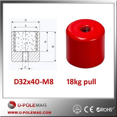 D25.4x21 Alnico Ronde basis koppotmagneet met gatengraad AlNiCo magneet
