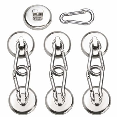 Neodymium Ronde Magnetische Snap Hook met Carabiner Sleutelhanger en Hoge Tolerantie ±1mm
