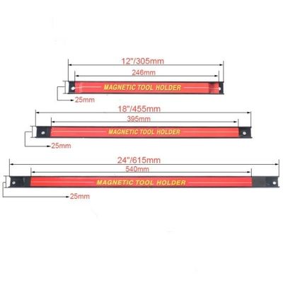 Neodymiummagnet 18'' gereedschapsholder Magnetische wandmontage organisator voor garage/workshops