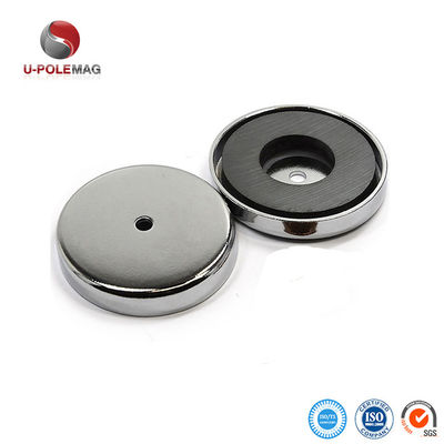 ISO/TS16949 2002 Gecertificeerde D80mm Ferriet Cup Magnet Holder met Countersunk Hole D6mm