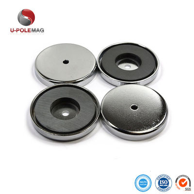 ISO/TS16949 2002 Gecertificeerde D80mm Ferriet Cup Magnet Holder met Countersunk Hole D6mm