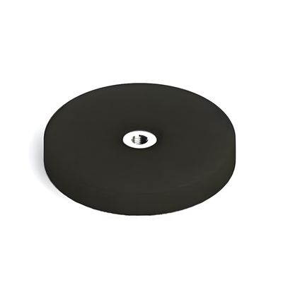 Gemakkelijk te installeren D43 D66 D88mm Rubber Coated POT Montage Magnet Met Interne draad