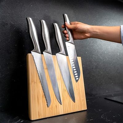 Geaccepteerd OEM ODM Bamboe Magnetische Stand Magnetische Messerblok voor Kookgerei Meer