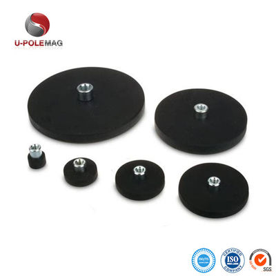 15-20 dagen CN FUJ Permanent Rubber NdFeB Magnet Fe37 Pot / Cup Shape Industrial Magnet