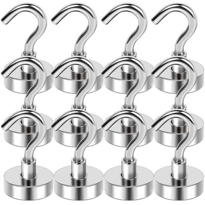 Ndfeb-kwaliteit D16 D20 D32 Sterke permanente pot magnetische haak Sliver Neodymium magnetische haak