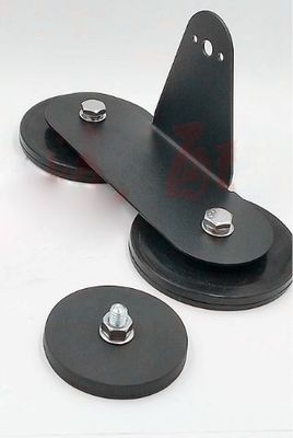 D88x8mm Ronde rubber gecoate magneetbasis met buitenste draad 45 kg trekkracht Ronde vorm
