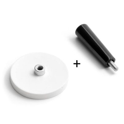 Handleiding Type Rubber bedekt Pot Magnet Maximale werktemperatuur 80 Centigrade