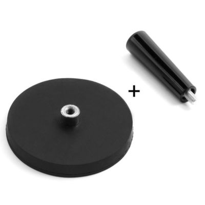 Handleiding Type Rubber bedekt Pot Magnet Maximale werktemperatuur 80 Centigrade