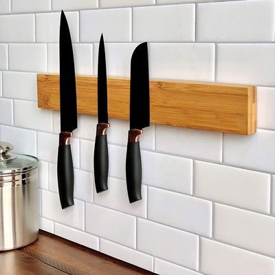 Verbeter uw keuken met een magnetische messet en een bamboe-acacia walnootopslagblok