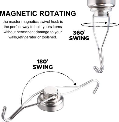 Verbeterde Neodymiummagneten Sterke en duurzame magnetische haakhanger met nikkelcoating