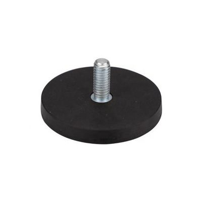 D66mm Gekauwde neodymiumpotmagneten met een kracht van 20 kg en een duurzame rubbercoating