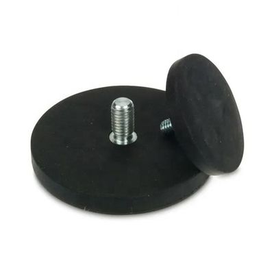 D66mm Gekauwde neodymiumpotmagneten met een kracht van 20 kg en een duurzame rubbercoating