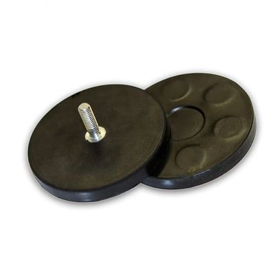 D66mm Gekauwde neodymiumpotmagneten met een kracht van 20 kg en een duurzame rubbercoating