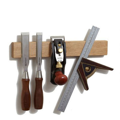 Eco-vriendelijke bamboe hout magnetische meshouder voor stijlvolle keuken messen opslag