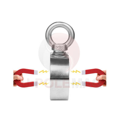 2.75&quot; zeldzame aard neodymium vismagneet met 1000lbs sterkte en touwen verstrekt