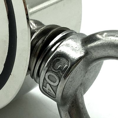 2.75&quot; zeldzame aard neodymium vismagneet met 1000lbs sterkte en touwen verstrekt