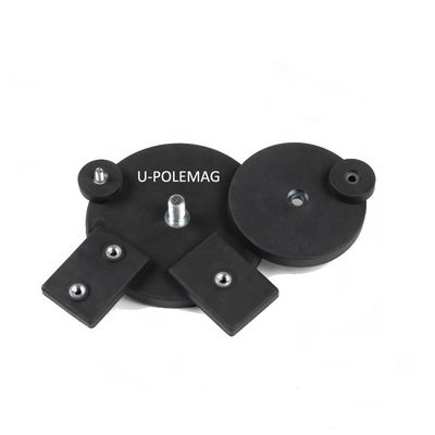 Gepersonaliseerde grootte M6 M8 Rubber bedekte potmagneet voor zware toepassingen