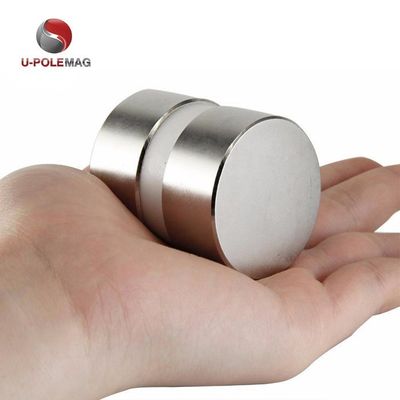 ISO9001 2000 Gecertificeerde N52 Neodymium D40x20mm Magnetische schijf voor zware toepassingen