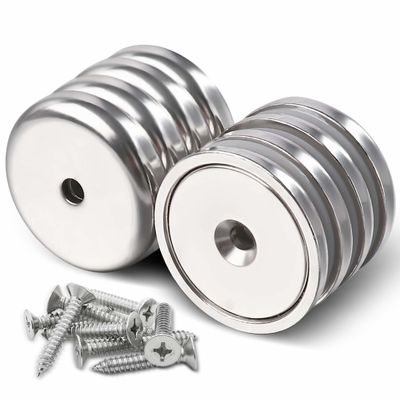 Maximale werktemperatuur 80 °C 35 lb trekkracht Ferrietbekermagneten voor montage