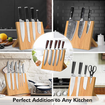 Organisatorische magnetische bamboe houten meshouder voor keuken counter maat