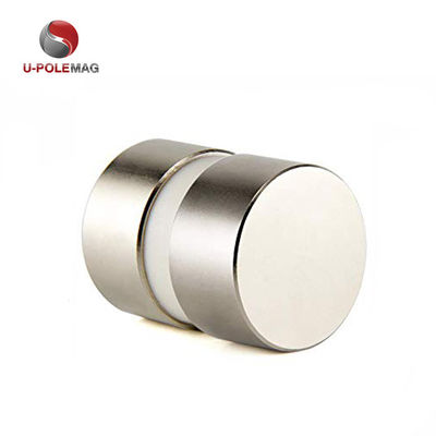 191 g Gewicht N52 Zilveren schijfmagneet Neodymium D40x20mm met axiale gemagnetiseerde richting