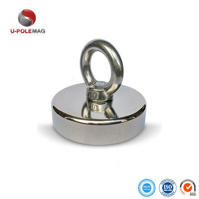 148 LBS 67 KG Trekkracht Zeldzame aarde POT Magneet met oogbout D48mm en hoge tolerantie