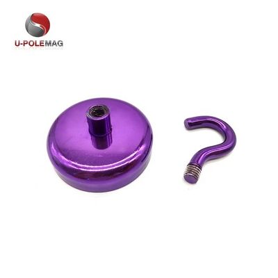 Neodymiummagneet Decoratieve potmagneet met haak D10mm-75mm en krachtige magnetische haak