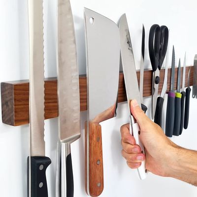 Praktisch keukengereedschap Walnoot Magnetisch meshouder met multifunctionele functionaliteit