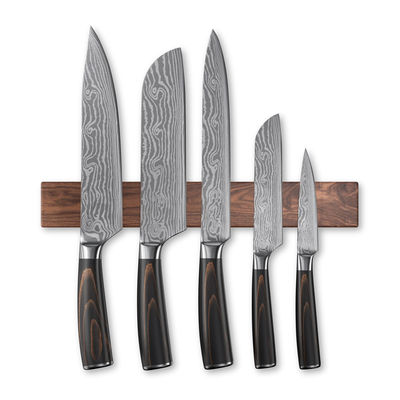 16 inch Walnut Grain Knife Magnetische strook Optioneel formaat 14 inch Bar voor culinaire school