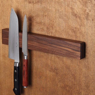 16 inch Walnut Grain Knife Magnetische strook Optioneel formaat 14 inch Bar voor culinaire school