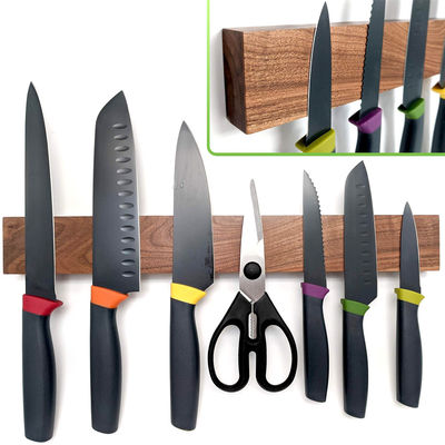 16 inch Walnut Grain Knife Magnetische strook Optioneel formaat 14 inch Bar voor culinaire school