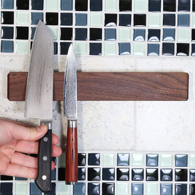 16 inch Walnut Grain Knife Magnetische strook Optioneel formaat 14 inch Bar voor culinaire school