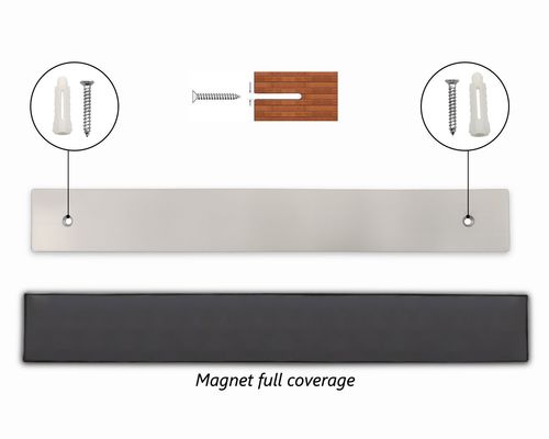 Magnetisch mes van 16 inch roestvrij staal Bewaar gemakkelijk uw keukenbenodigdheden