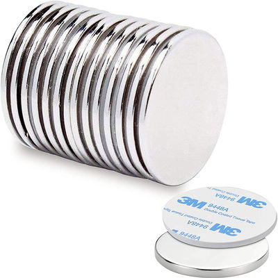 Permanent NdFeB-materiaal supersterke ronde schijf N52 Neodymiummagneet met 3M-lijm
