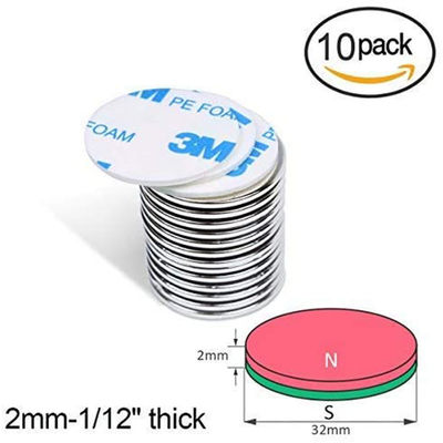 Permanent NdFeB-materiaal supersterke ronde schijf N52 Neodymiummagneet met 3M-lijm