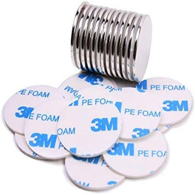 Permanent NdFeB-materiaal supersterke ronde schijf N52 Neodymiummagneet met 3M-lijm