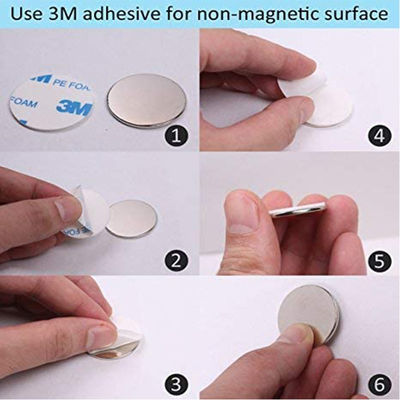 Permanent NdFeB-materiaal supersterke ronde schijf N52 Neodymiummagneet met 3M-lijm