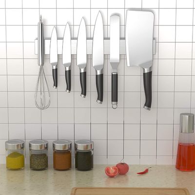 Roestvrij staal wand magnetische meshouder voor de keuken 8' '-24 inch mes set