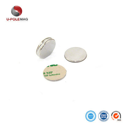 NiCuNi-gecoate aangepaste NdFeB-magneet N35 N42 N48 N52 Neodymium schijfmagneten met 3M-lijm